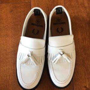 FRED PERRY x GEORGE COX Leather Tassel Loafers